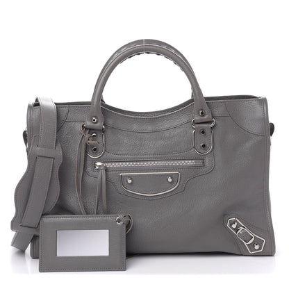 Balenciaga Chevre Silver Metallic Edge Hardware City Gris Acier 1 of 11