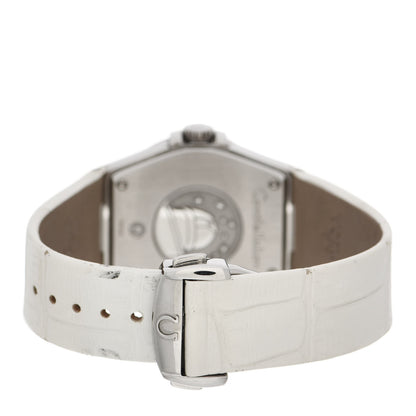 Omega Stainless Steel Alligator Diamond 35mm Constellation Quartz Watch 123.13.35.60.52.001 3 of 8