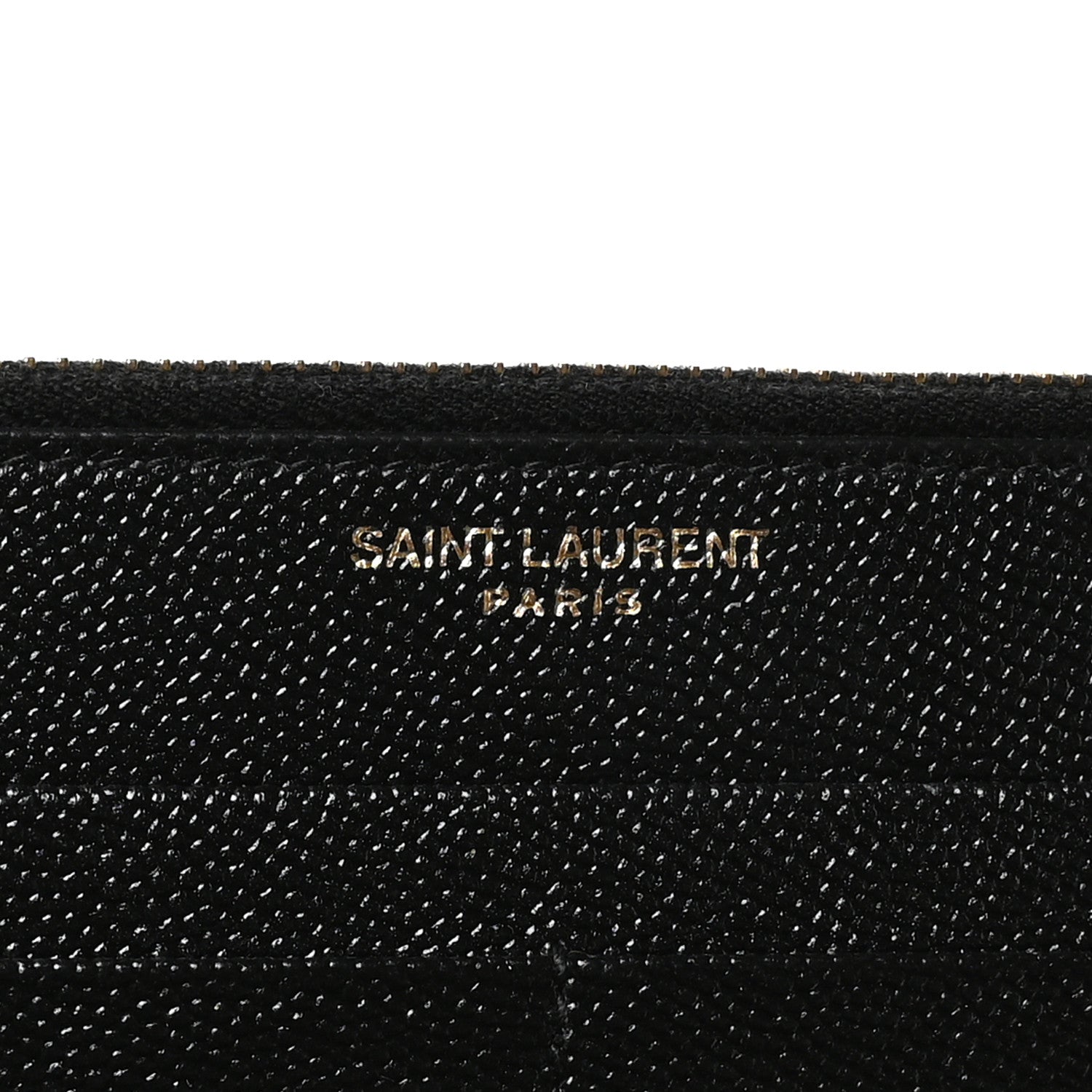 Saint Laurent Grain De Poudre Monogram Uptown Wallet Black 6 of 8