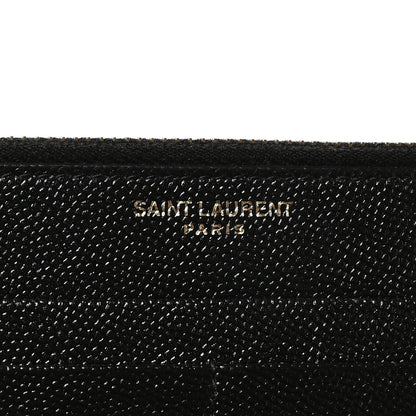 Saint Laurent Grain De Poudre Monogram Uptown Wallet Black 6 of 8