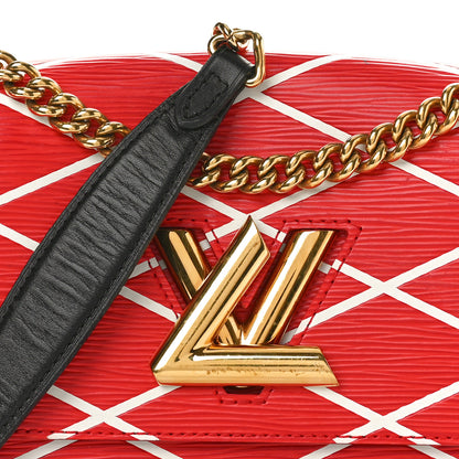 Louis Vuitton Epi Malletage Twist Shoulder Bag PM Rouge 7 of 13