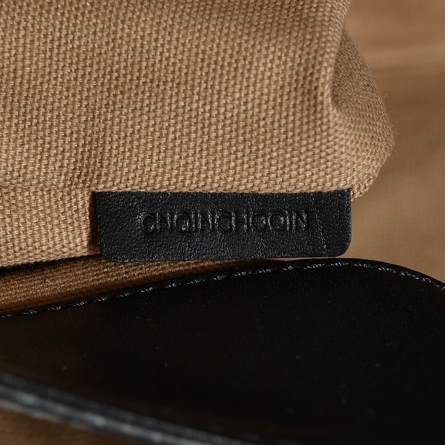 Burberry Canvas Mega Check Medium Traveler Tote Black 9 of 11
