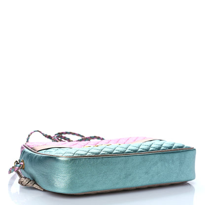 Gucci Laminated Nappa Trapuntata Small Zumi Shoulder Bag Rosa Lago Rame 4 of 9