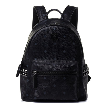 MCM Visetos Small Side Stud Stark Backpack Black 1 of 4