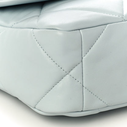 Chanel Lambskin Quilted Medium Chanel 19 Flap Light Blue 9 of 11