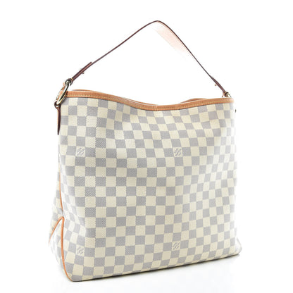 Louis Vuitton Damier Azur Delightful MM Rose Ballerine 3 of 17