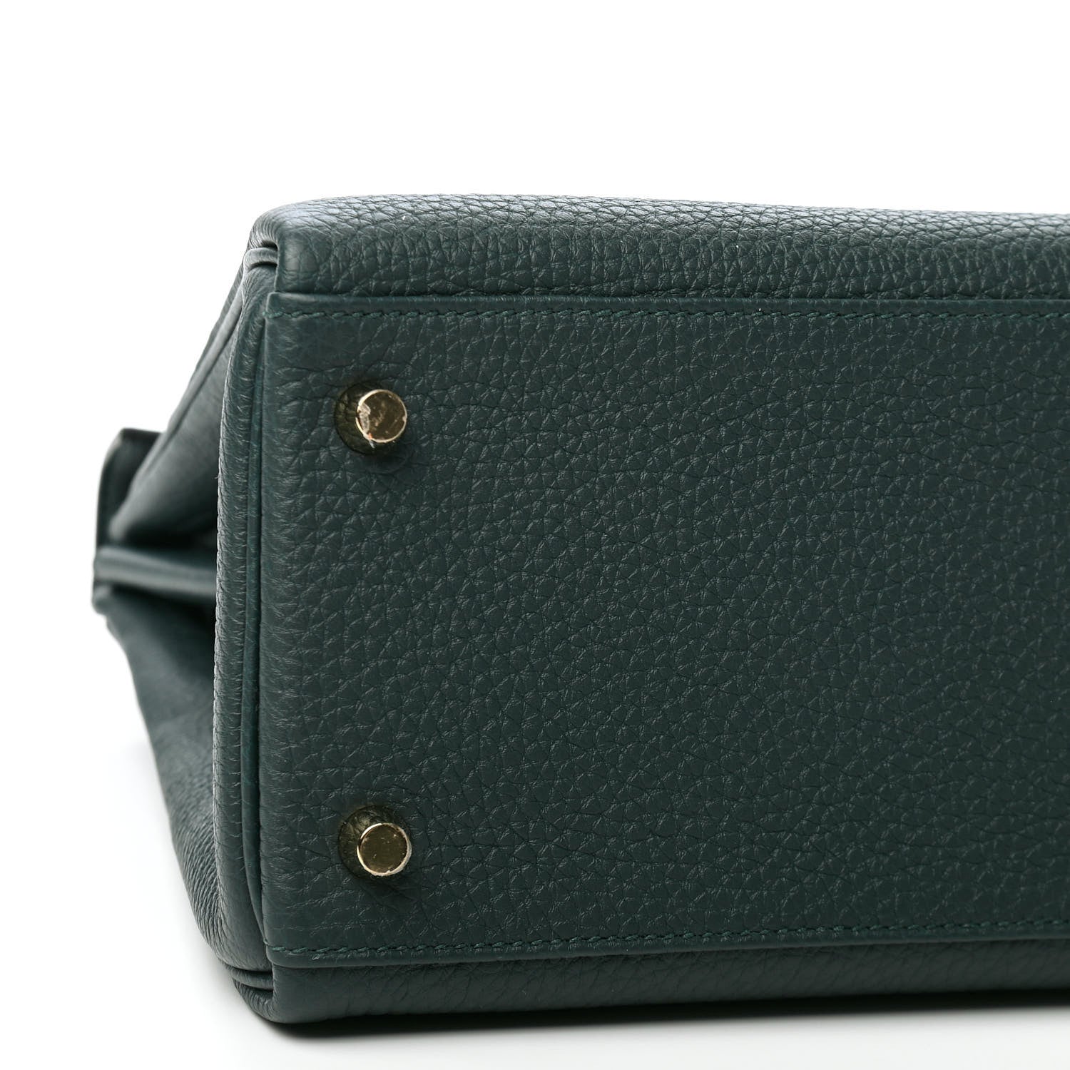 Hermes Togo Matte Alligator Kelly Retourne Touch 28 Vert Cypress 8 of 11
