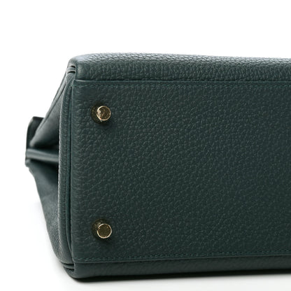 Hermes Togo Matte Alligator Kelly Retourne Touch 28 Vert Cypress 8 of 11