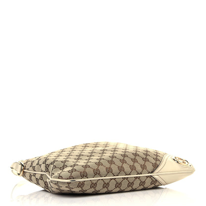 Gucci Monogram Medium New Britt Hobo Off White 4 of 11