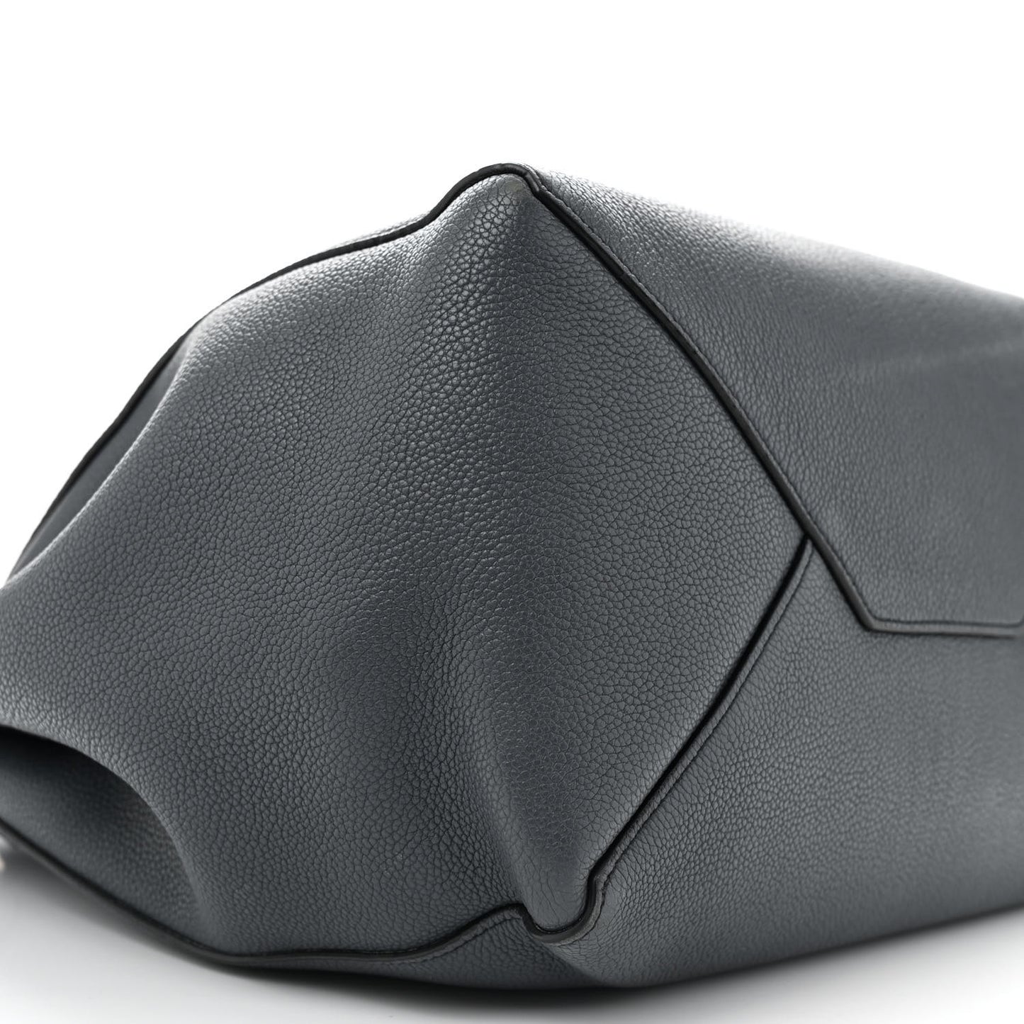 Soft Grained Calfskin Small Belt Cabas Phantom Slate