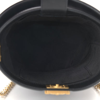 Chanel Calfskin Quilted Boy Bucket Bag Black 5 of 9