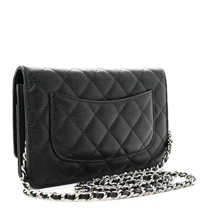 Chanel Caviar Quilted Wallet on Chain WOC Black 3 of 11