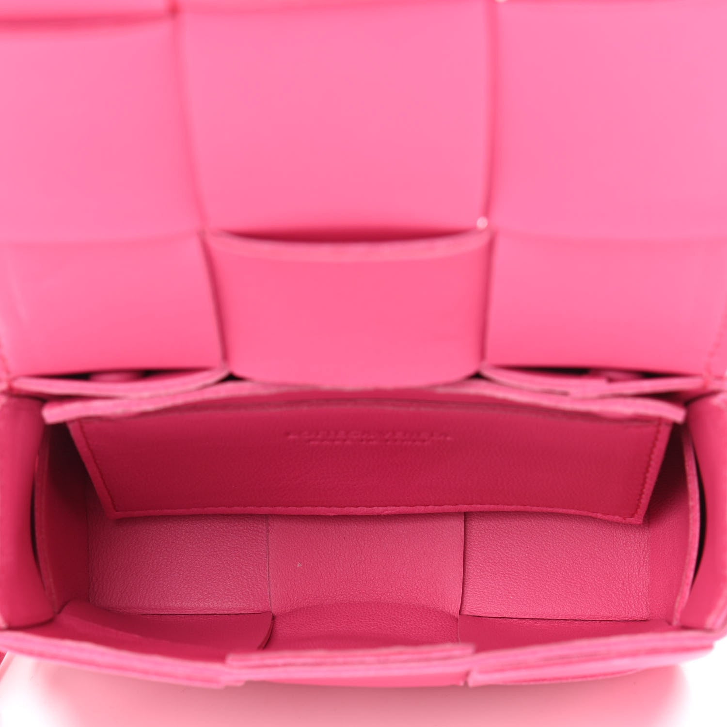 Bottega Veneta Lambskin Maxi Intrecciato Extra Mini Cassette Crossbody Bag Bon Bon 9 of 17