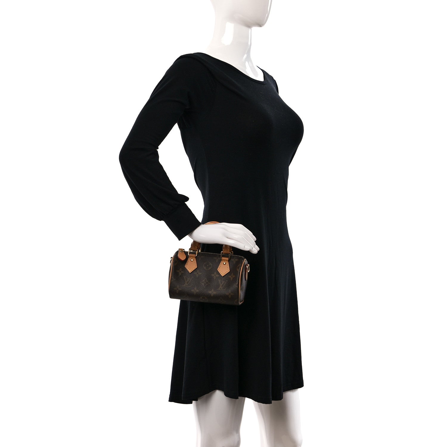 Louis Vuitton Monogram Nano Speedy Bandouliere 2 of 8
