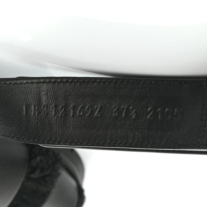 Hermes Calfskin Woolskin Womens Chypre Sandals 37.5 Black 8 of 10