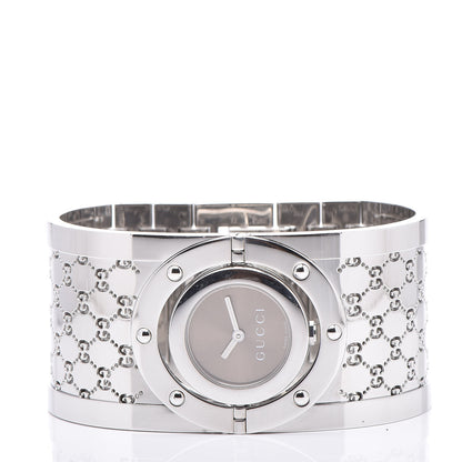 Gucci Stainless Steel 33mm Twirl Quartz Watch Brown 3 of 6