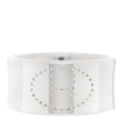 Hermes Sterling Silver GM Eclipse Ruban Ring 55 7.25 1 of 6
