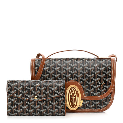 Goyard Goyardine 233 PM Shoulder Bag Black Gold 1 of 12