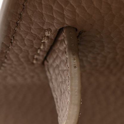 The Row Grained Calfskin Soft Margaux 10 Bag Dark Taupe 12 of 12