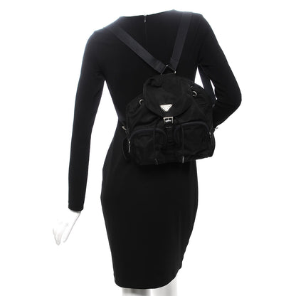 Prada Tessuto Nylon Small Backpack Black 2 of 11