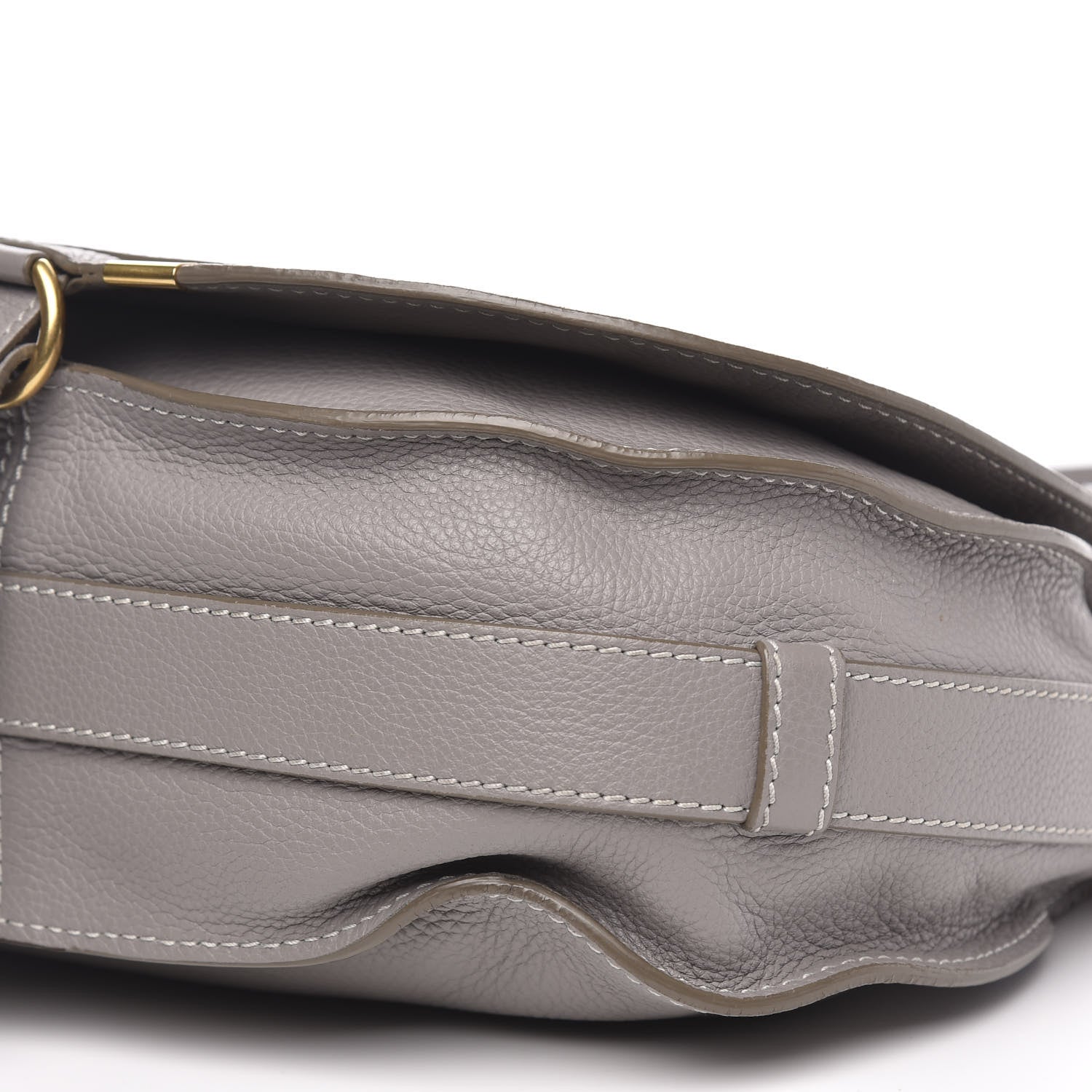 Chloe Calfskin Medium Marcie Round Crossbody Bag Cashmere Grey 10 of 13