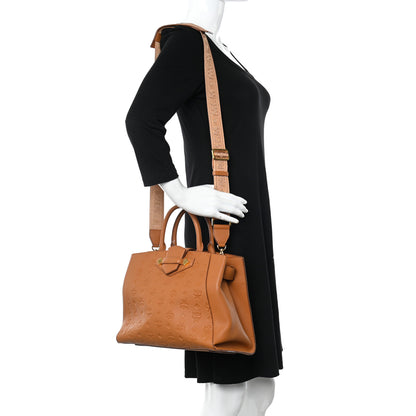 MCM Calfskin Ottomar Monogram Medium Essential Tote Cognac 2 of 10