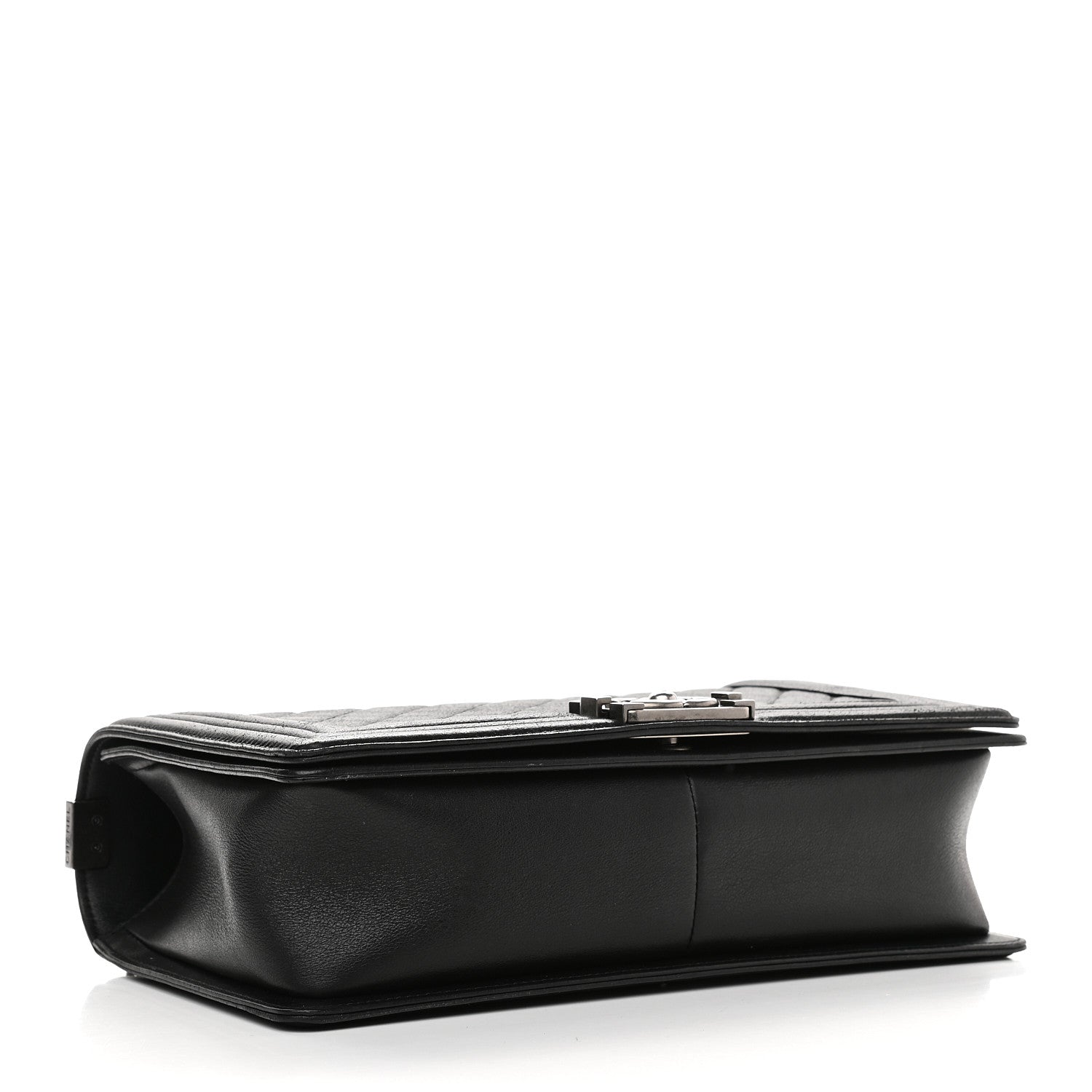 Chanel Metallic Calfskin Quilted New Medium Boy Flap Black 3 of 8