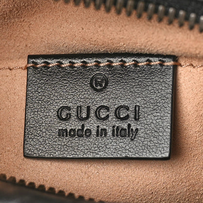 Gucci Calfskin Matelasse Small GG Marmont Chain Shoulder Bag Black 6 of 10