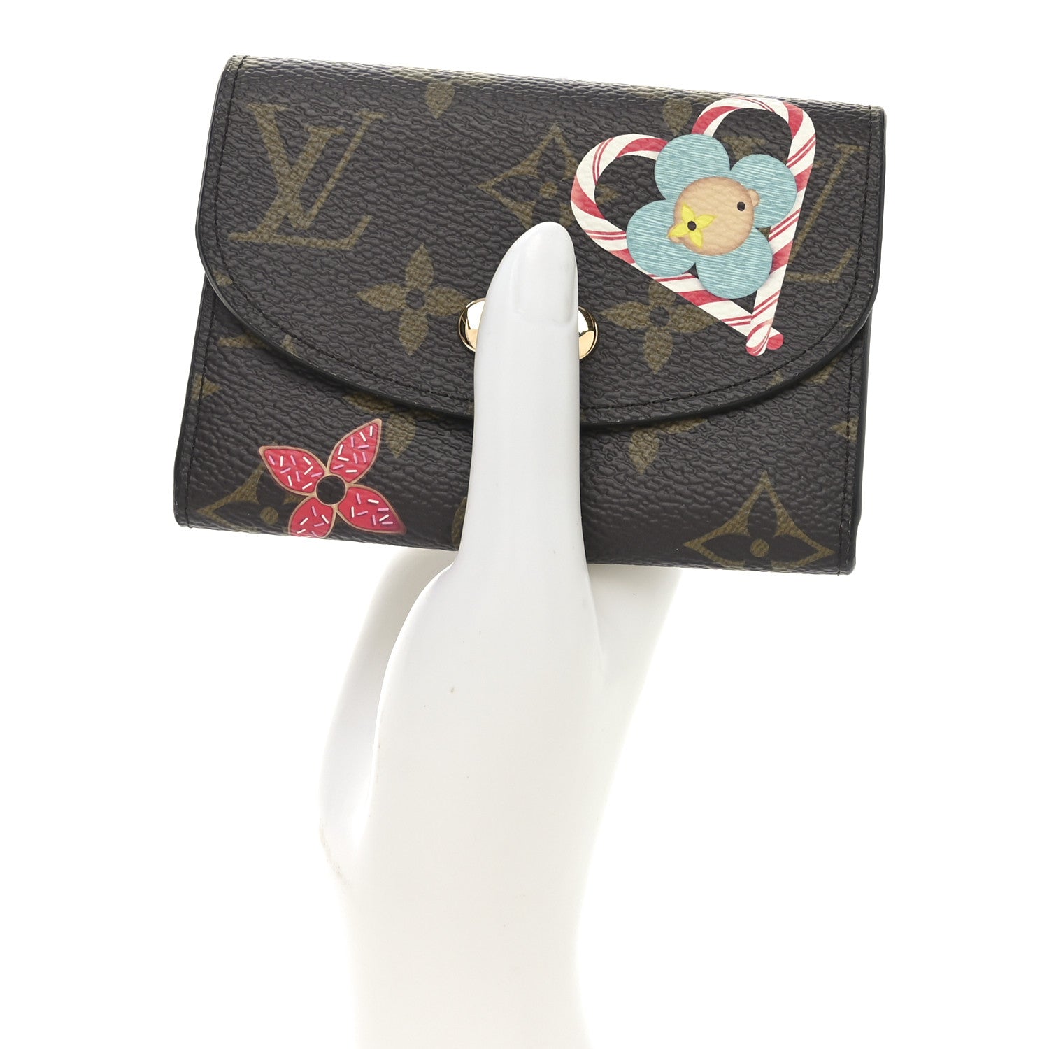 Louis Vuitton Monogram Winter Animation Rosalie Coin Purse Candy Red 2 of 6