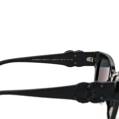 Chanel Acetate Square Cat Eye CC Sunglasses 5456-Q-A Black 5 of 7