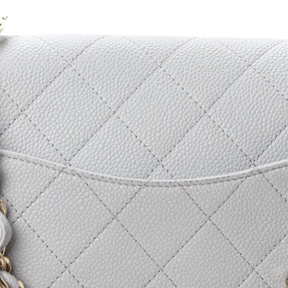 Chanel Caviar Quilted City Walk Flap Light Grey 10 of 15