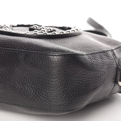 Gucci Pebbled Calfskin Studded Small Soho Disco Bag Black 10 of 11