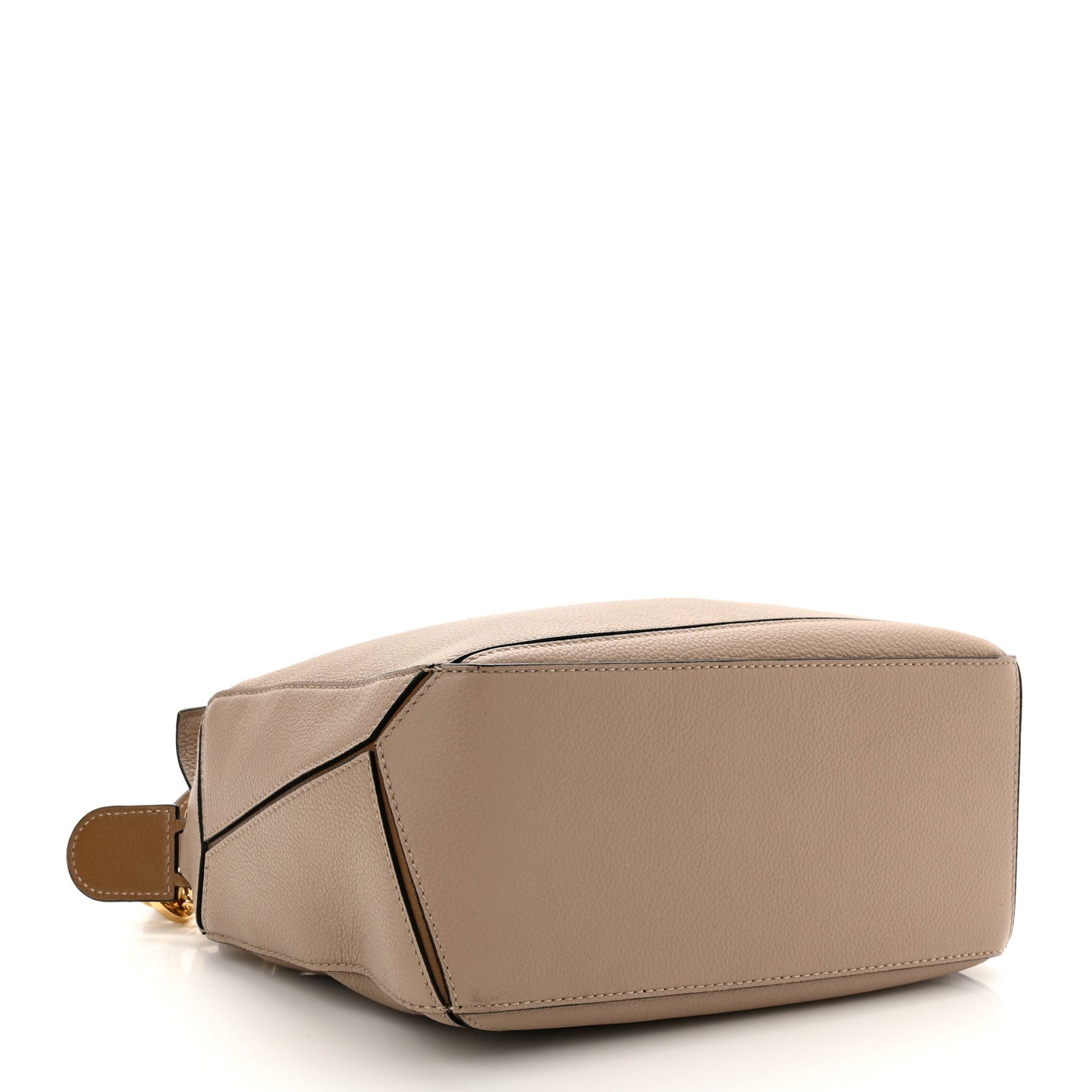Grained Calfskin Small Puzzle Bag Sand Mink