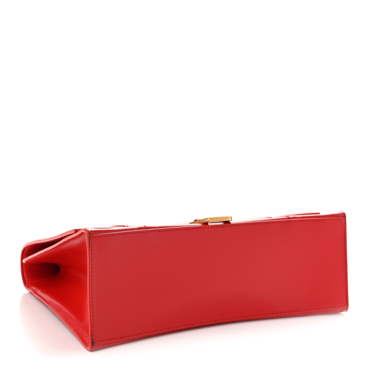 Balenciaga Shiny Box Calfskin Medium Hourglass Top Handle Bag Bright Red 4 of 11