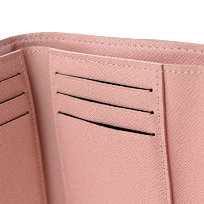Louis Vuitton Damier Azur Victorine Wallet Rose Ballerine 10 of 14