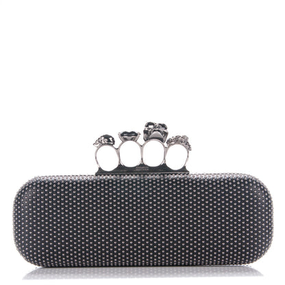 Alexander McQueen Studded Knucklebox Clutch Black 1 of 8