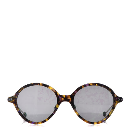 Christian Dior Acetate Leaf Print Umbrage Round Sunglasses Green Foliage 2 of 8