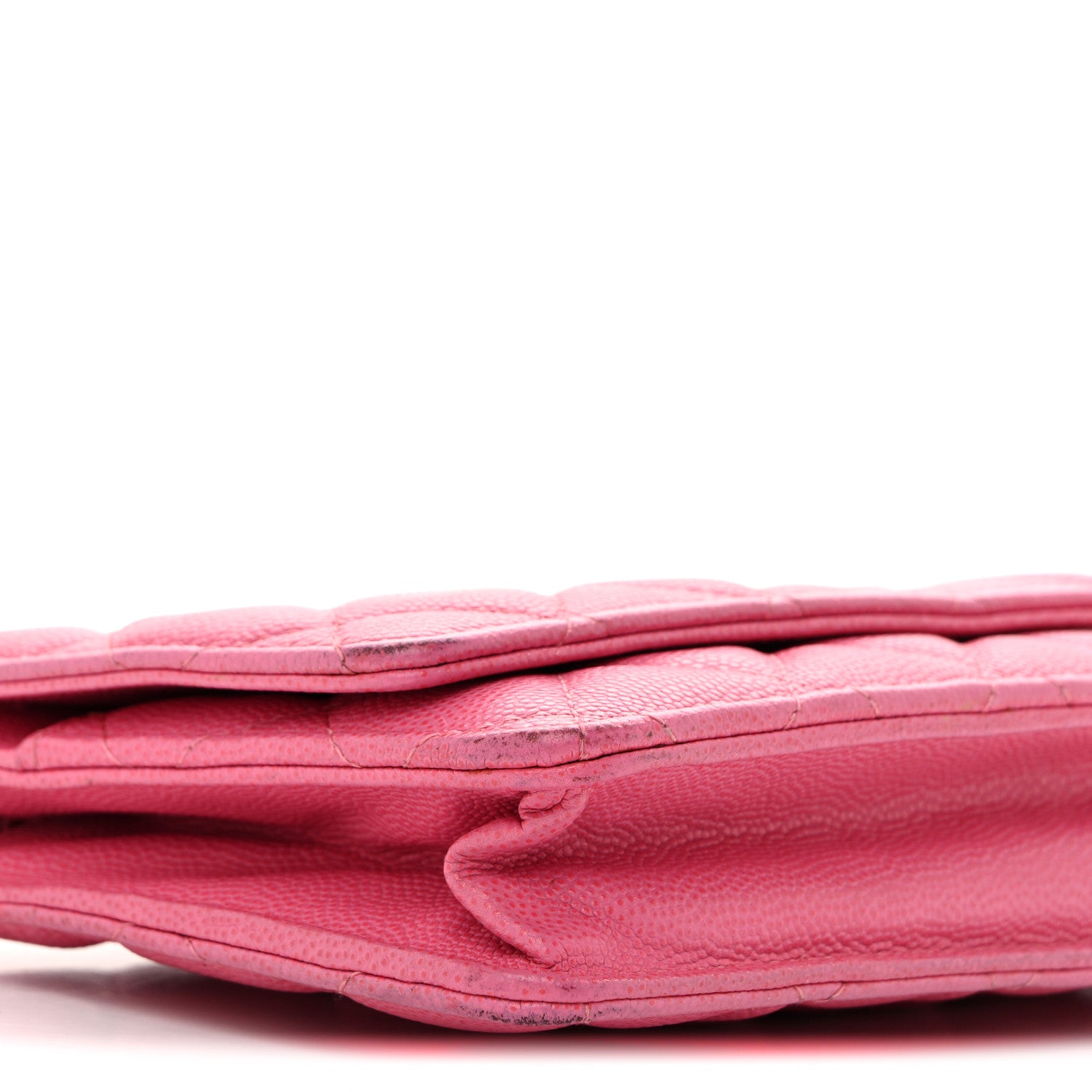 Chanel Caviar Quilted Wallet on Chain WOC Pink 10 of 14