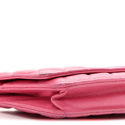 Chanel Caviar Quilted Wallet on Chain WOC Pink 10 of 14