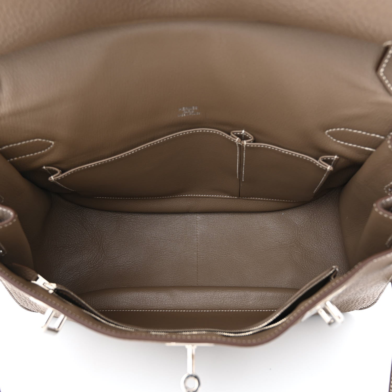 Hermes Taurillon Clemence Jypsiere 37 Etoupe 5 of 12