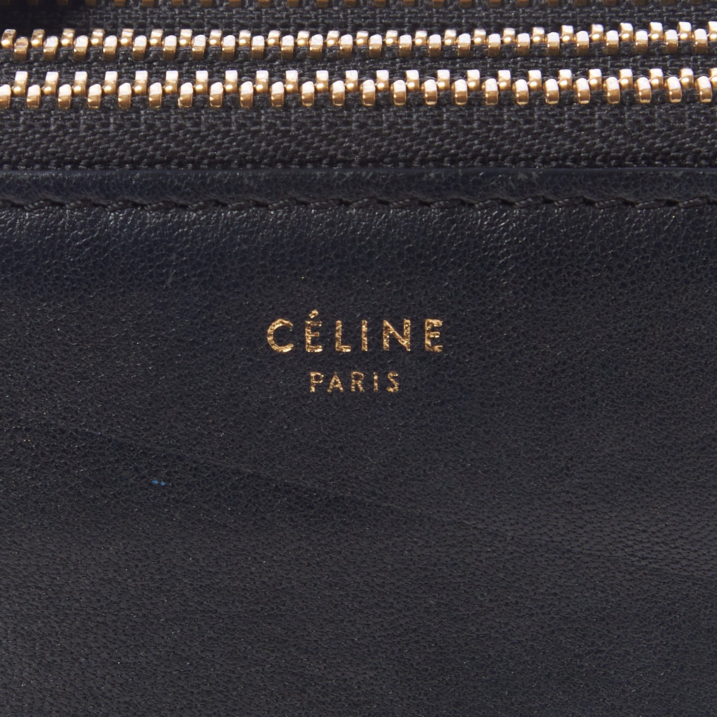 Celine Lambskin Large Trio Crossbody Bag Black 10 of 11