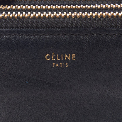 Celine Lambskin Large Trio Crossbody Bag Black 10 of 11