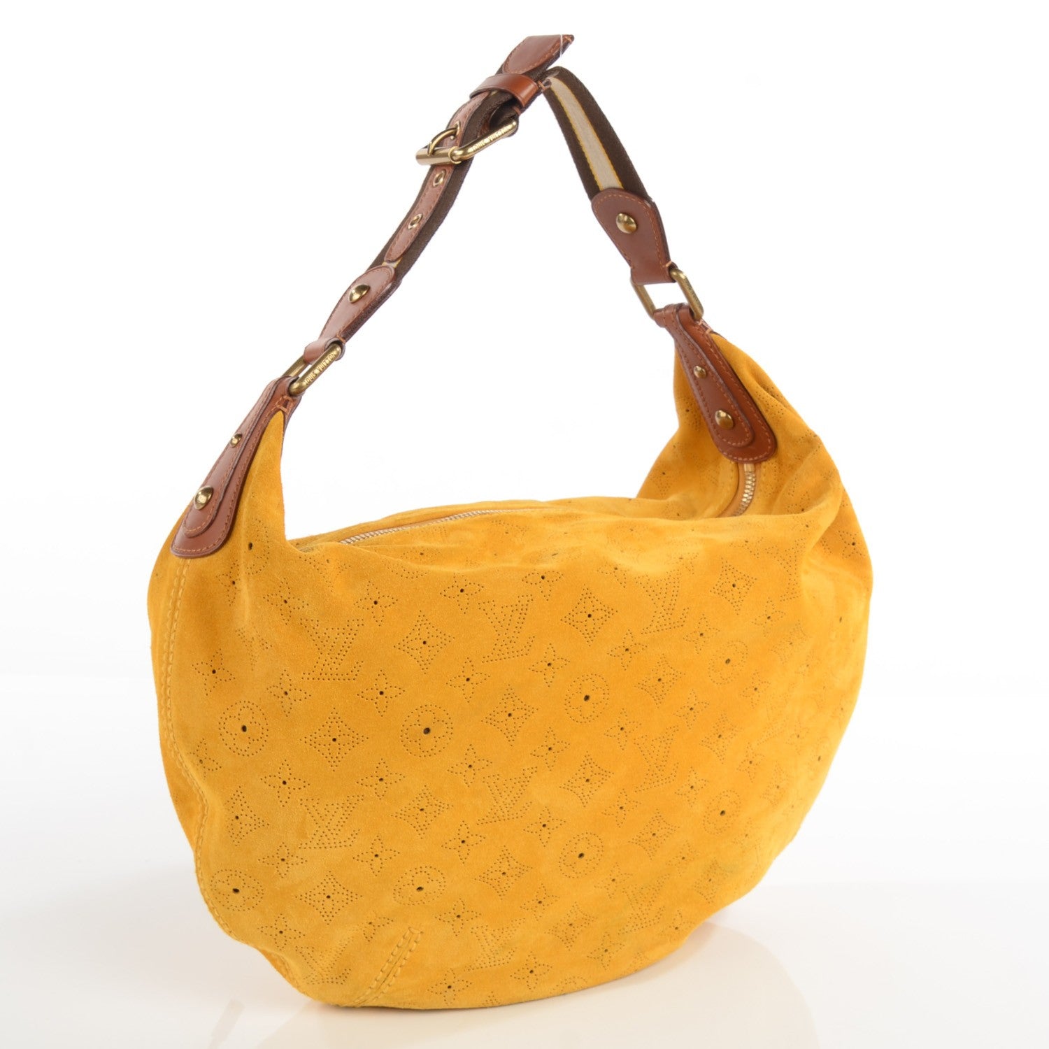 Louis Vuitton Suede Mahina Onatah GM Maize 3 of 7