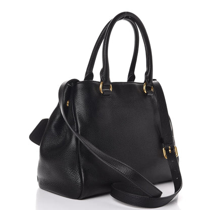 Prada Vitello Phenix Shopping Tote Black 4 of 9