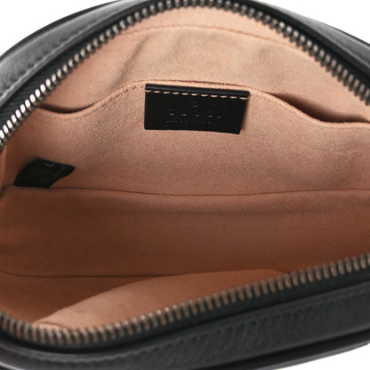 Gucci Calfskin Matelasse GG Marmont Belt Bag 85 34 Black 5 of 11