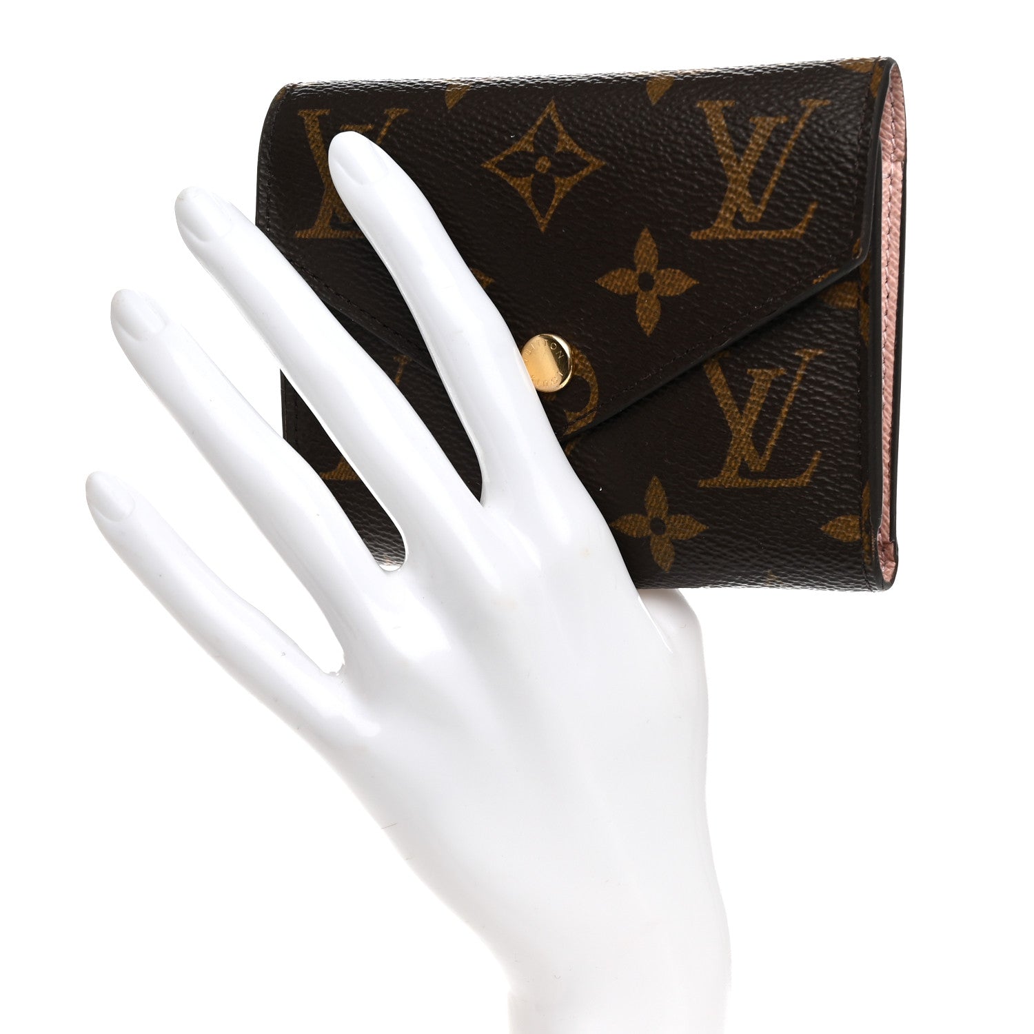 Louis Vuitton Monogram Victorine Wallet Rose Ballerine 2 of 8