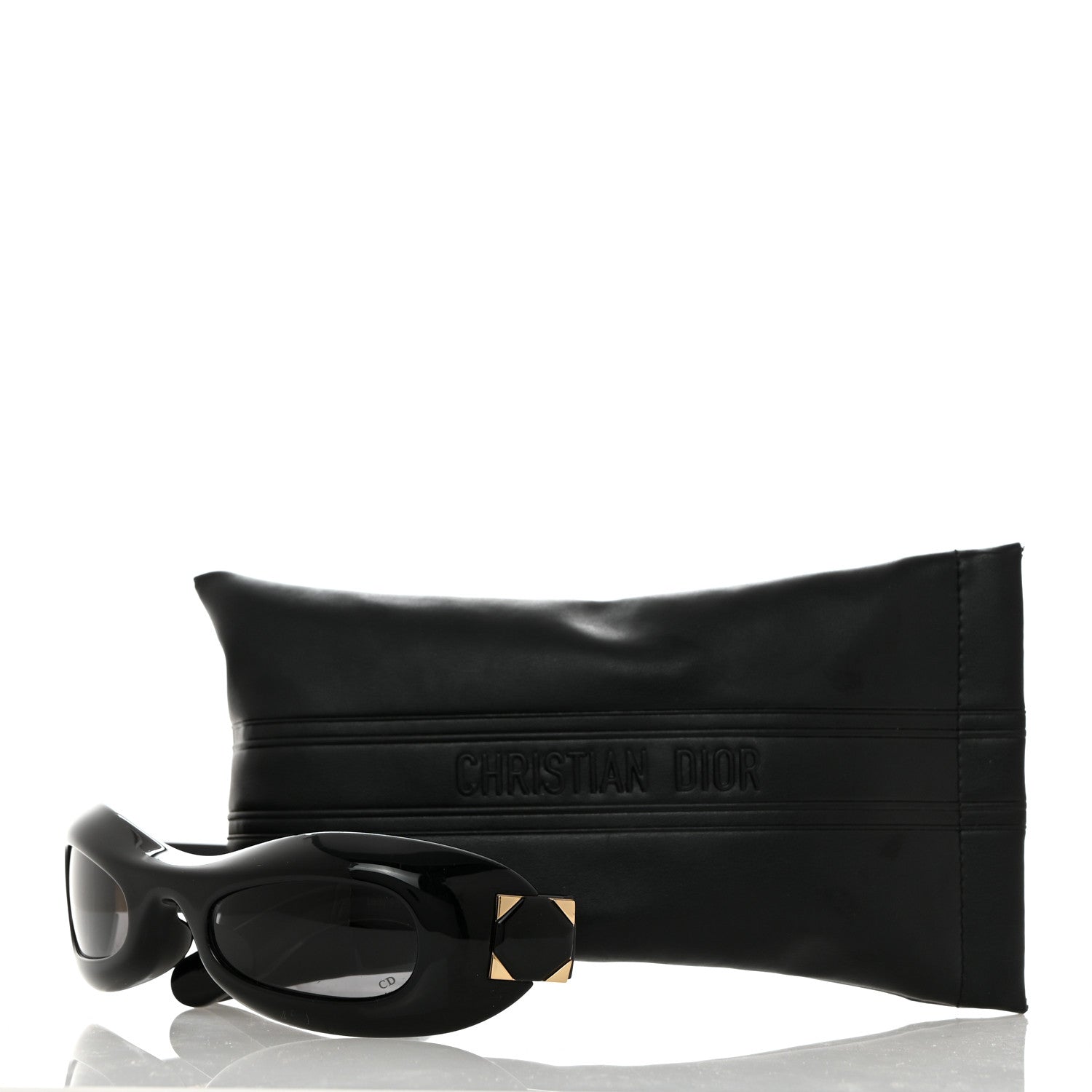 Christian Dior Lady 95.22 Round Sunglasses Black 9 of 9