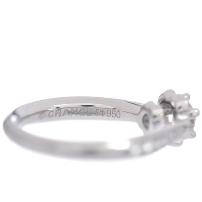 Chanel Platinum Diamond .26ct Camelia Ring 46 3.75 5 of 6