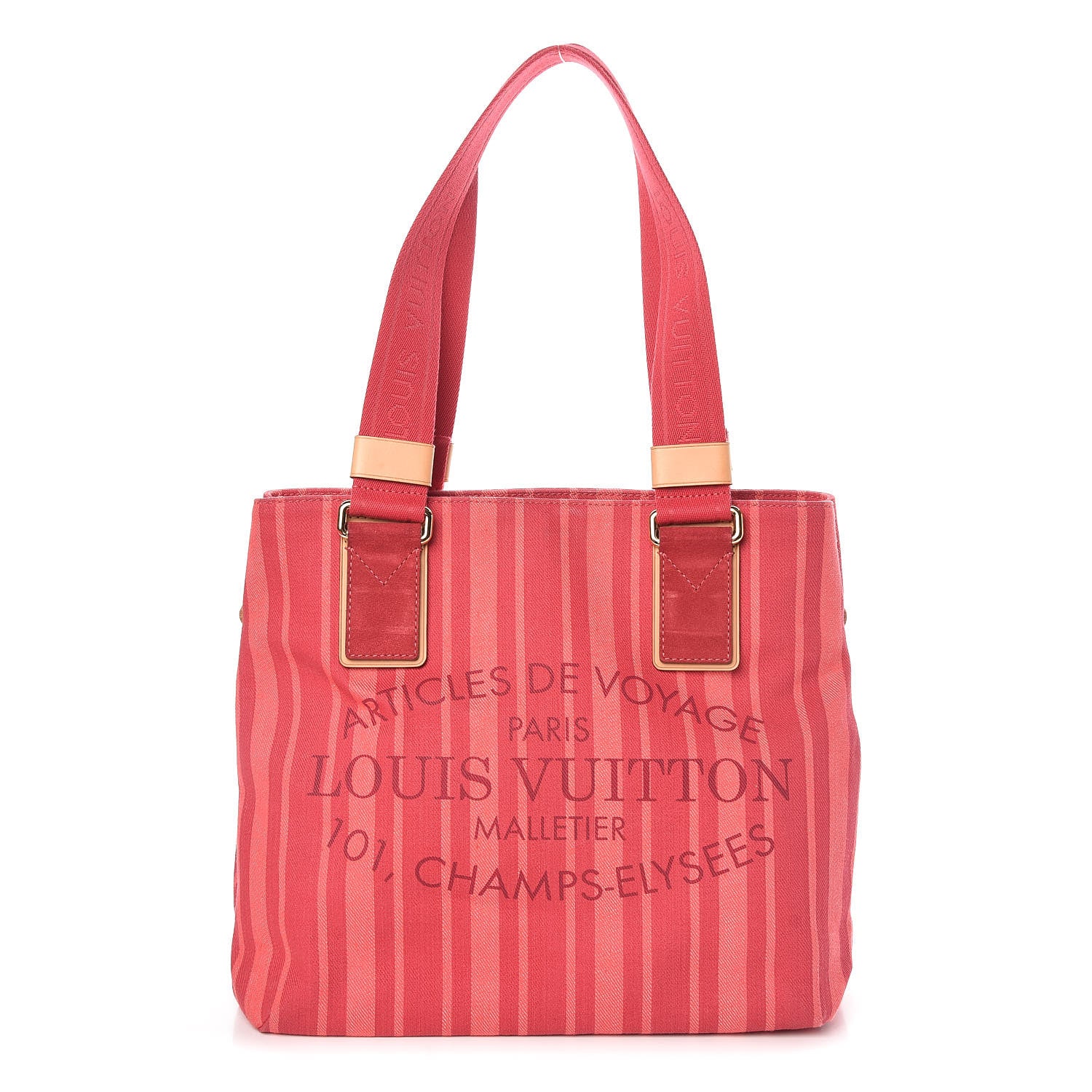 Louis Vuitton Denim Articles de Voyage Cabas Castillan Red 1 of 9