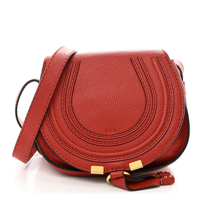 Chloe Calfskin Mini Marcie Round Crossbody Bag Red 1 of 11